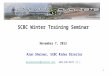 Winter Training Seminar Agenda Subject Speaker