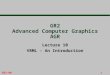 GR2 Advanced Computer Graphics AGR