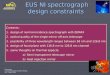 EUS NI spectrograph design constraints