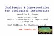 Jennifer A. Dunne Santa Fe Institute Pacific Ecoinformatics & Computational Ecology Lab