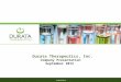 Durata Therapeutics, Inc