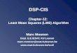 DSP-CIS Chapter-12:  Least Mean Squares (LMS) Algorithm
