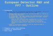 European Detector R&D and FP7 - Outline