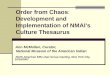 Order from Chaos :  Development and Implementation of NMAI's Culture Thesaurus