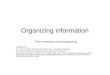 Organizing information