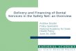 Delivery and Financing of Dental Services in the Safety Net: an Overview