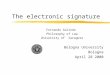 The electronic signature