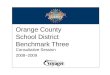 Orange County  School District Benchmark Three