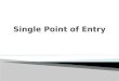 Single Point of Entry