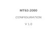 MT63-2000 CONFIGURATION V 1.0