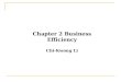 Chapter 2 Business Efficiency Chi-Kwong Li