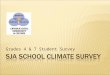 SJA SCHOOL CLIMATE SURVEY