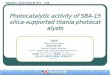 Photocatalytic activity of SBA-15 silica-supported titania photocatalysts