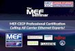 MEF-CECP Professional Certification Calling All Carrier Ethernet Experts!
