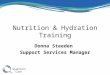 Nutrition & Hydration Training