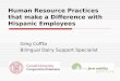 Human Resource Practices that make a Difference with Hispanic Employees
