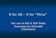 8 for All – 9 for “Mine”