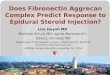 Does Fibronectin Aggrecan Complex Predict Response to Epidural Steroid Injection?