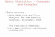 Basic Statistics - Concepts and Examples
