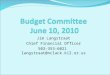 Budget Committee  June 10, 2010