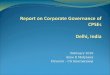 Report on Corporate Governance of CPSEs Delhi, India