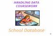 HANDLING DATA COURSEWORK