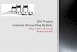 CRC Project Forensic Accounting Update