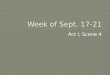 Week of Sept. 17-21