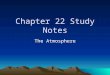 Chapter 22  Study Notes