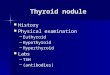 Thyroid nodule