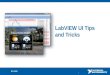 LabVIEW  UI Tips and Tricks