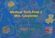 Medical Tech Prep 1 Mrs. Carpenter