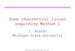 Some theoretical issues regarding Method 2