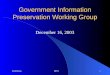 Government Information Preservation Working Group