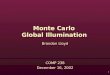 Monte Carlo  Global Illumination