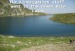The kindergarten staff  went to the seven Rila Lakes