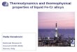 Thermodynamics  and thermophysical properties of liquid Fe-Cr alloys