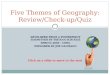 Five Themes of Geography: Review/Check-up/Quiz