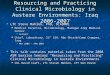 Resourcing  and Practicing Clinical Microbiology in Austere  Environments: Iraq 2006-2007