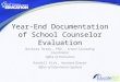 Year-End Documentation of School Counselor Evaluation