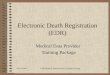 Electronic Death Registration (EDR)