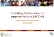 Standing Committee on Appropriations (SCOA)