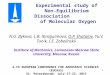 Experimental study of  Non-Equilibrium Dissociation  of Molecular Oxygen