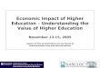 Economic Impact of Higher Education – Understanding the Value of Higher Education