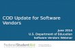 COD Update for  Software Vendors