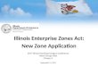 Illinois Enterprise Zones Act: New Zone Application
