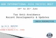 Tax Anti-Avoidance  Recent Developments & Updates