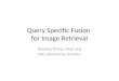 Query Specific Fusion  for Image Retrieval