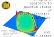 Tomographic  approach to quantum states of electromagnetic  radiation  and  spin states