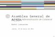 Asamblea General de ACSDA